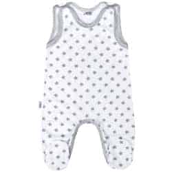 Kojenecké dupačky New Baby Classic II šedé s hvězdičkami