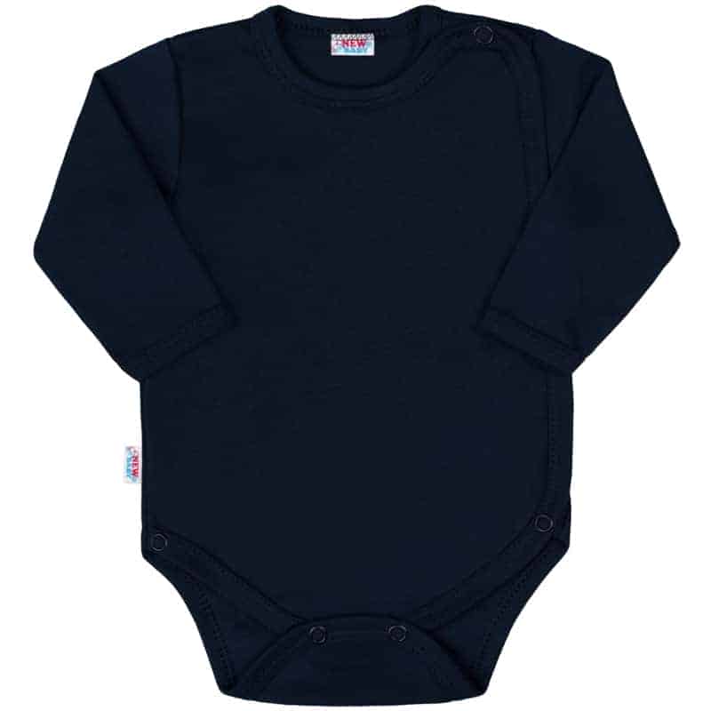 Kojenecké celorozepínací body New Baby Classic II tmavě modré