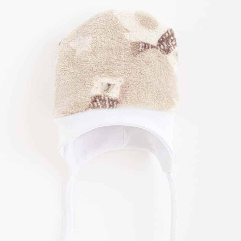 Kojenecká Wellsoft zimní čepička New Baby Polar Bear