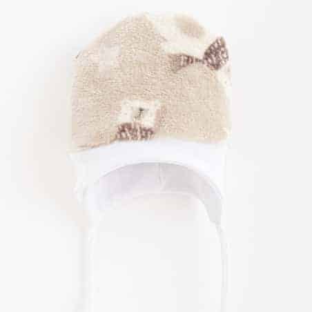 Kojenecká Wellsoft zimní čepička New Baby Polar Bear