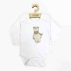 Kojenecké body s dlouhým rukávem New Baby Polar Bear