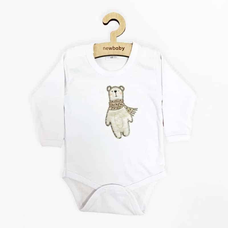 Kojenecké body s dlouhým rukávem New Baby Polar Bear