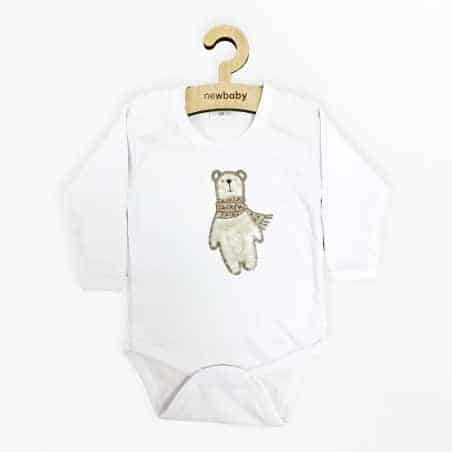 Kojenecké body s dlouhým rukávem New Baby Polar Bear