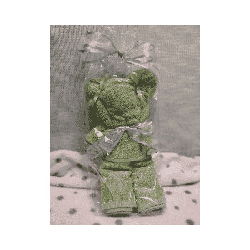 Medvídek - Froté ručník 100x50 cm  - ZELENÝ