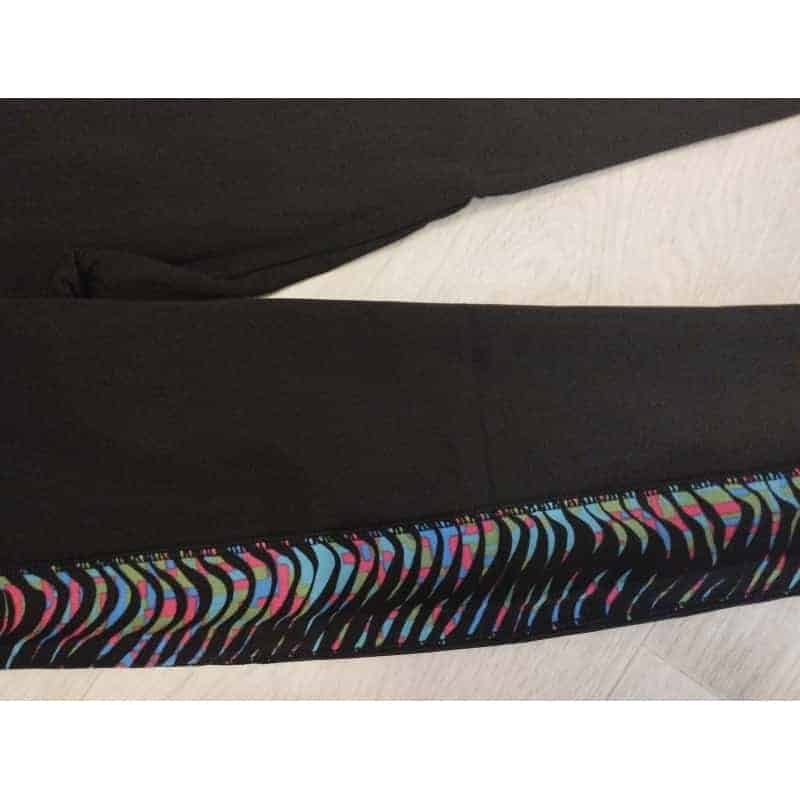 Dívčí bambusové legíny duhové 7-8 let