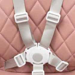 Jídelní židlička Baby Mix Freja wooden dusty pink