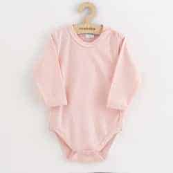 Kojenecké celorozepínací body New Baby Classic II světle růžové