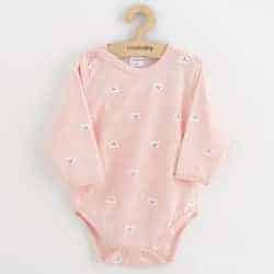 Kojenecké celorozepínací body New Baby Classic II medvídek bílý