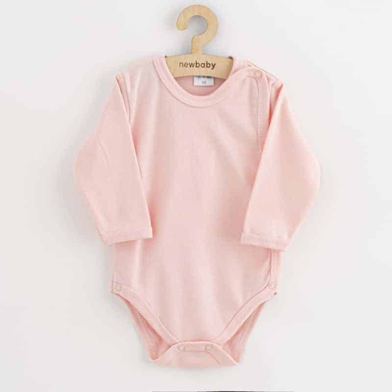 Kojenecké celorozepínací body New Baby Classic II světle růžové