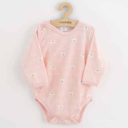 Kojenecké celorozepínací body New Baby Classic II medvídek bílý