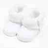 Kojenecké zimní krajkové kozačky New Baby 0-3 m bílé