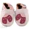 Kožené capáčky - BERUŠKA růžová - 18-24m