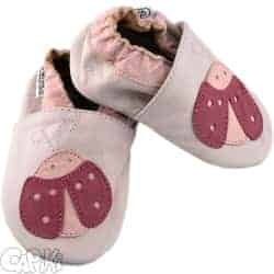 Kožené capáčky - BERUŠKA růžová - 18-24m