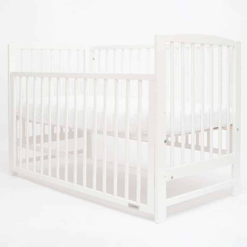 Dětská postýlka New Baby LILLY se stahovací bočnicí bílá