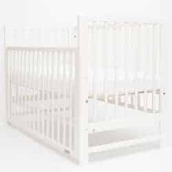 Dětská postýlka New Baby LILLY se stahovací bočnicí bílá