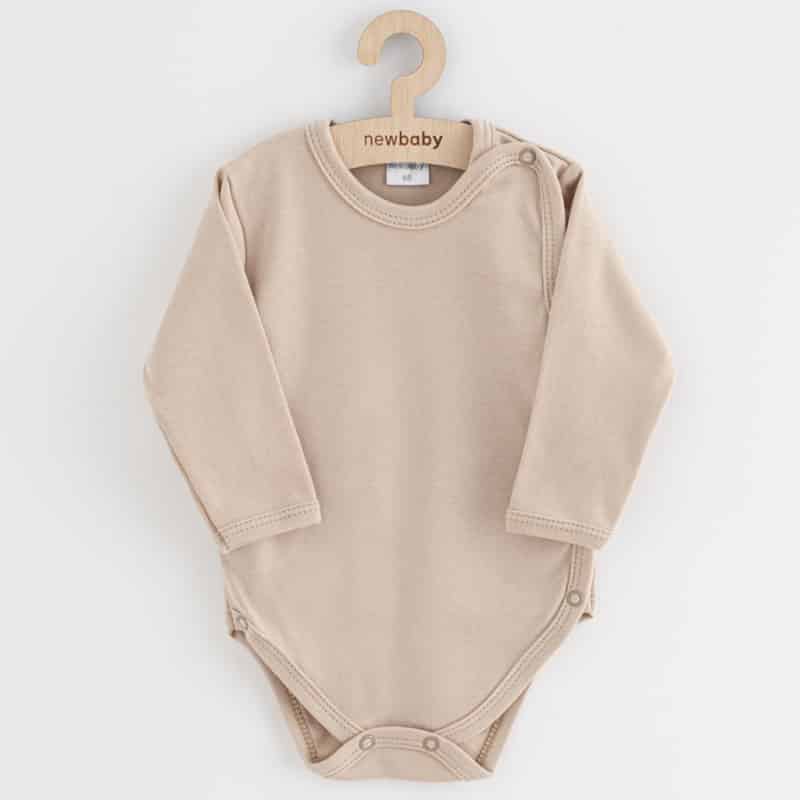 Kojenecké celorozepínací body New Baby Classic II světle béžové