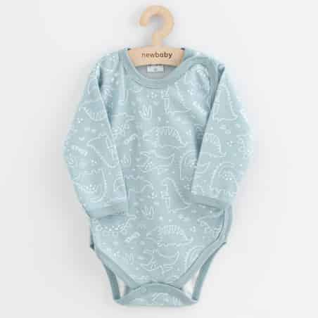 Kojenecké celorozepínací body New Baby Classic II dino mátový