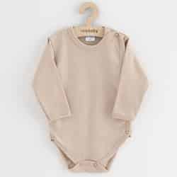 Kojenecké celorozepínací body New Baby Classic II světle béžové