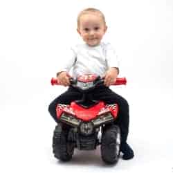 Dětské odrážedlo se zvukem Čtyřkolka Baby Mix červená