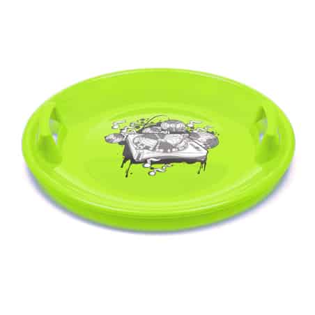Sáňkovací talíř Baby Mix 60 cm MUSIC zelený