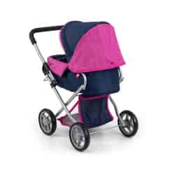 Dětský kočárek pro panenky Milly Mally Alice Prestige Navy