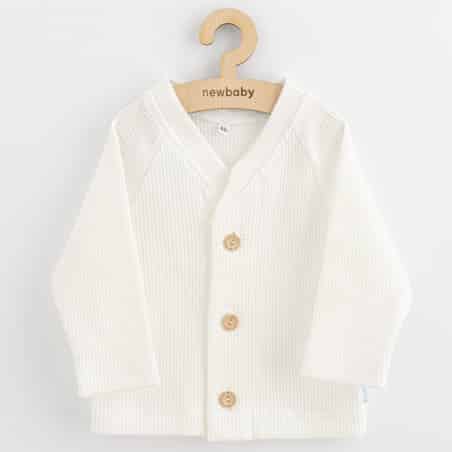 Kojenecký kabátek na knoflíky New Baby Luxury clothing Oliver bílý