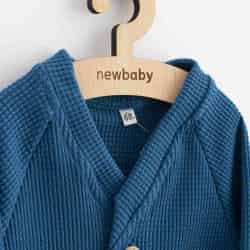 Kojenecký kabátek na knoflíky New Baby Luxury clothing Oliver modrý
