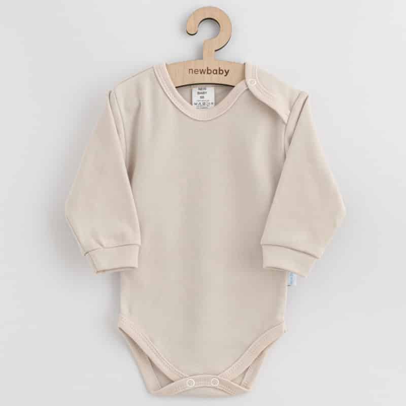 Kojenecké bavlněné body New Baby Casually dressed béžová