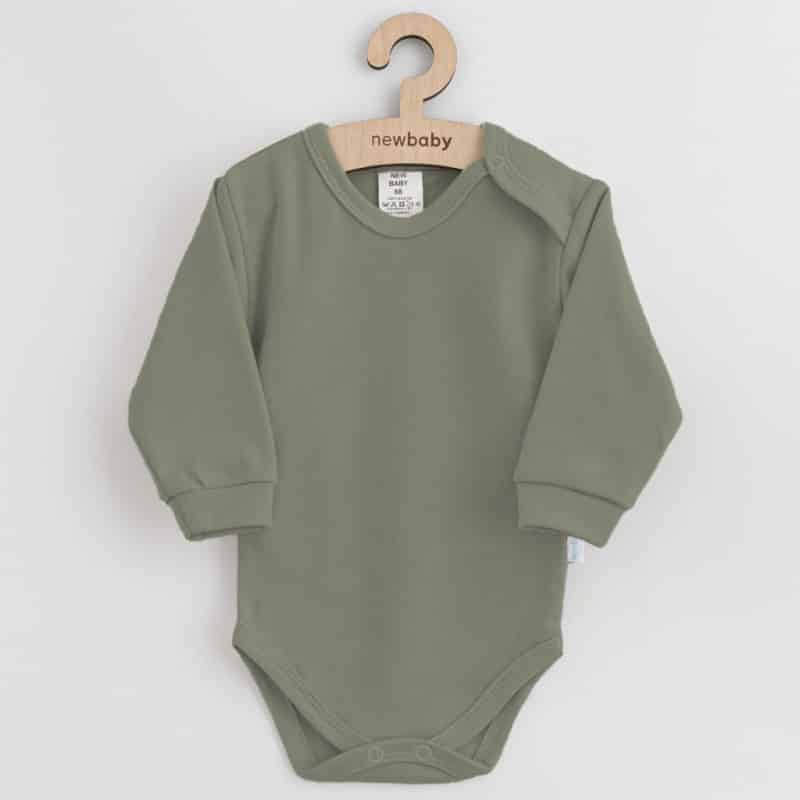Kojenecké bavlněné body New Baby Casually dressed zelená