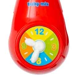 Kolotoč nad postýlku se světelným projektorem Baby Mix červený