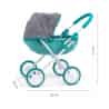 Dětský kočárek pro panenky Milly Mally Dori Prestige Mint