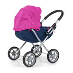 Dětský kočárek pro panenky Milly Mally Dori Prestige Navy