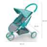 Dětský golfový kočárek pro panenky Milly Mally Susie Prestige Mint