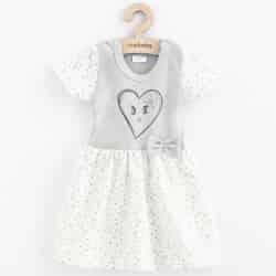 Kojenecké bavlněné šatičky New Baby Srdíčka