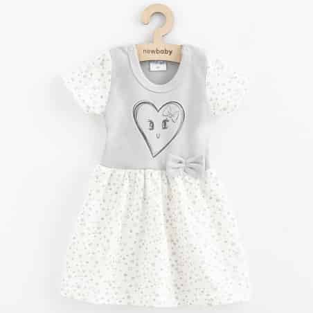 Kojenecké bavlněné šatičky New Baby Srdíčka