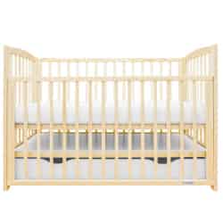 Dětská postýlka New Baby LILLY se stahovací bočnicí a šuplíkem přírodní