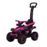 Dětské odrážedlo Baby Mix MegaCar s vodící tyčí růžové