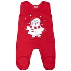 Kojenecké bavlněné dupačky New Baby Winter Penguin