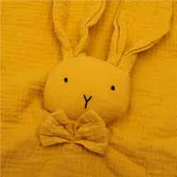 Mušelínový usínáček New Baby Rabbit mustard