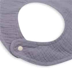 Mušelínový dětský bryndák New Baby grey