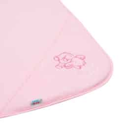 Dětská froté osuška s výšivkou a kapucí New Baby 80x80 růžová sloník