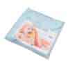 Dětská froté osuška s výšivkou a kapucí New Baby 80x80 modrá žirafka