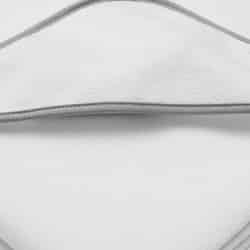 Dětská froté osuška s kapucí New Baby BASIC 80x80 bílo-šedá