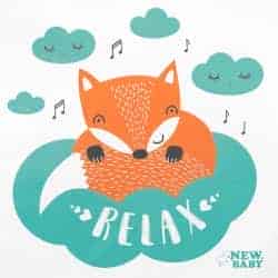 Dětské křeslo z Minky New Baby Liška mátové