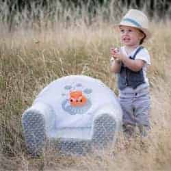 Dětské křeslo z Minky New Baby Liška mátové