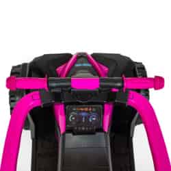 Dětské odrážedlo Baby Mix Mega Prime EVA s vodící tyčí žluté