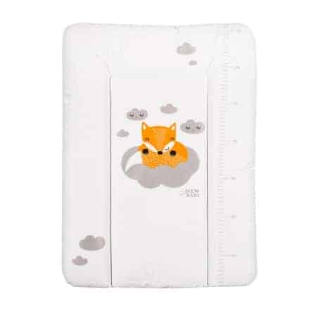 Přebalovací podložka měkká New Baby Liška bílá 70x50cm