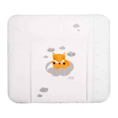 Přebalovací podložka měkká New Baby Liška bílá 85x70cm