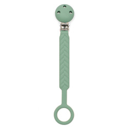 Silikonový klip na dudlík New Baby modrá