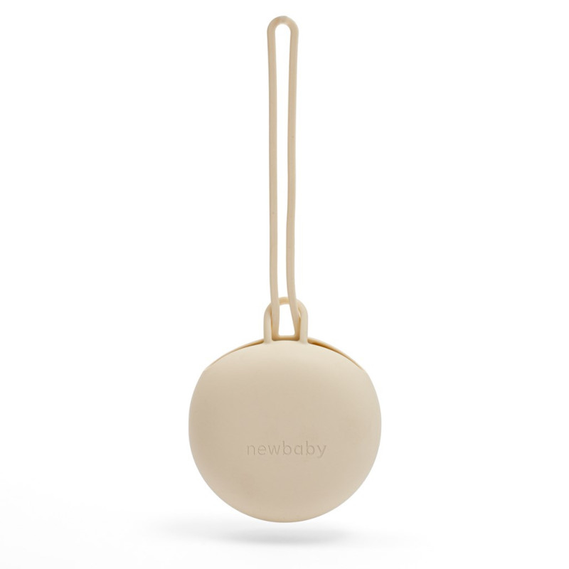 Silikonový obal na dudlík New Baby béžový